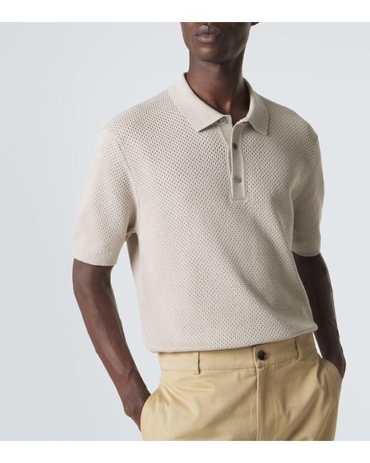 Polo De Algodon Sunspel de hombre de color Natural