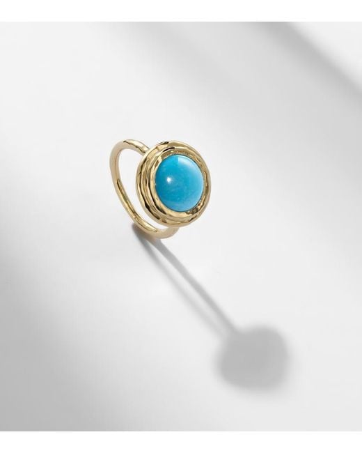 Octavia Elizabeth Blue Coral Beach Allia 18Kt Ring With
