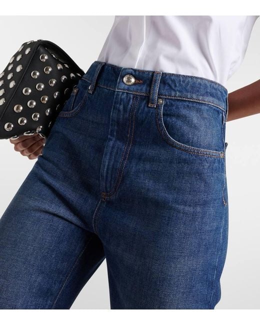 Jean Droit A Taille Basse Sportmax en coloris Blue