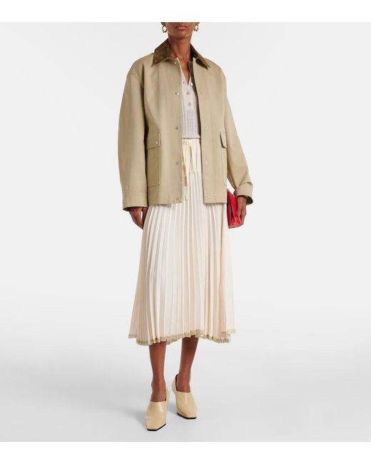 Vince White Ribbed-Knit Cashmere And Silk Henley Shirt