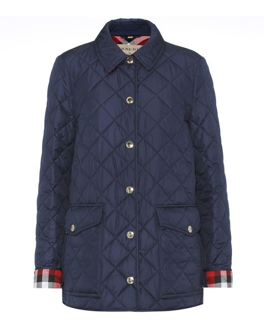 Burberry Blue Westbridge Quilted Jacket