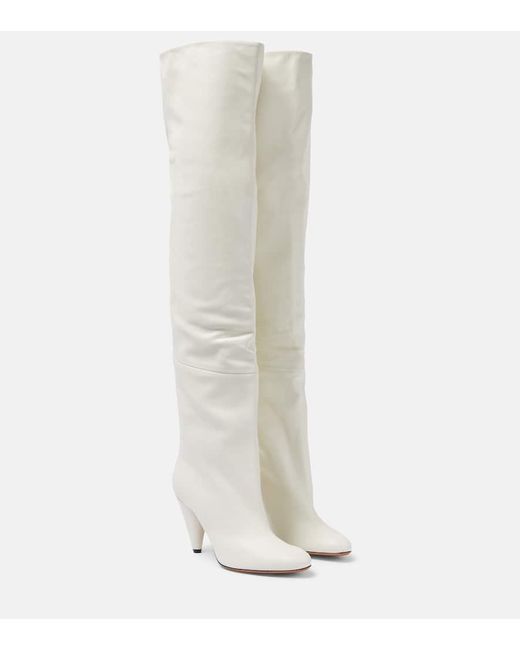Proenza Schouler White Cone Leather Over-the-knee Boots
