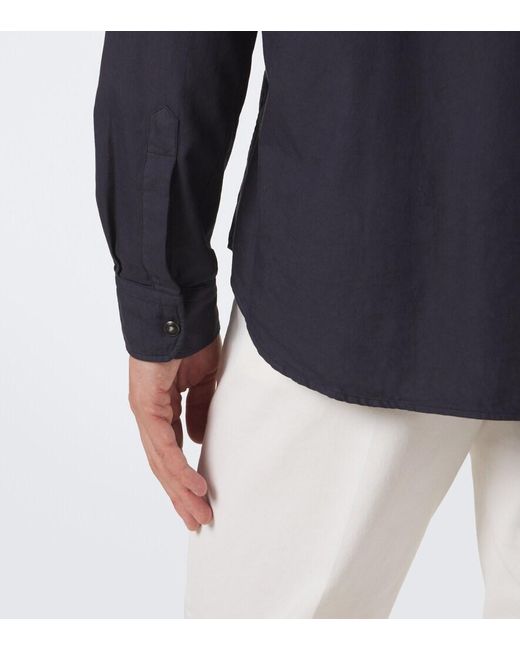 Canali Blue Cotton Shirt for men