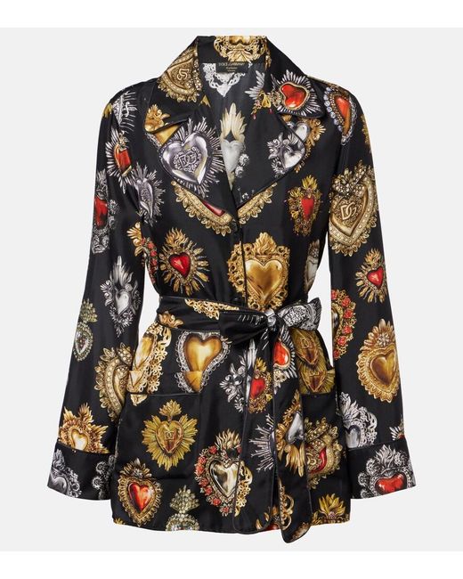 Blusa Devotion di Dolce & Gabbana in Black