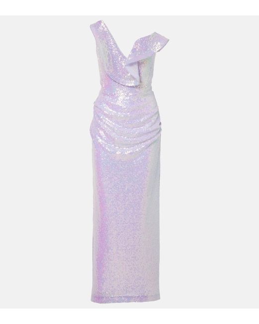 Robe Longue Requiem A Sequins Maticevski en coloris Purple
