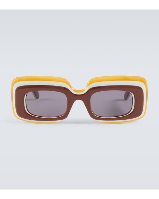 Loewe Brown Paula's Ibiza Square Sunglasses for men
