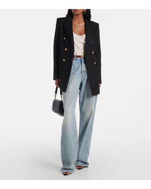 Saint Laurent White Wool, Cashmere And Silk-Blend Tank Top