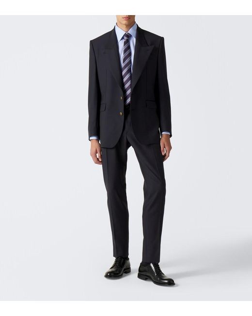 Dolce & Gabbana Black Virgin Wool Suit Jacket for men