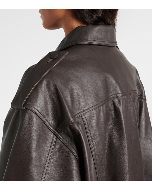 Blazé Milano Black Charlie Leather Bomber Jacket