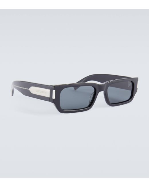 Saint Laurent Blue Sl 660 Rectangular Sunglasses for men
