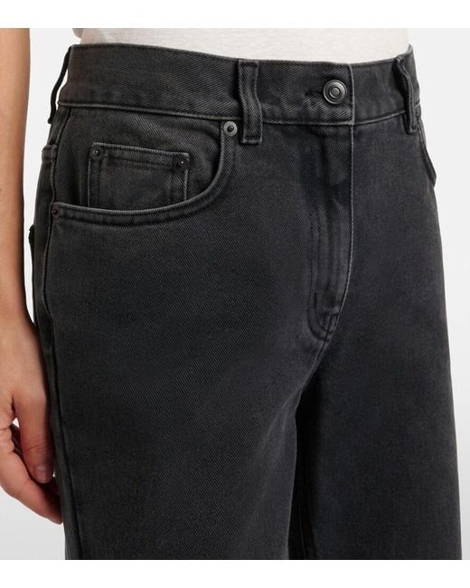 The Row Blue Fargo Straight Jeans