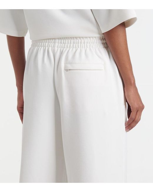 Wardrobe NYC White Jersey Wide-Leg Pants
