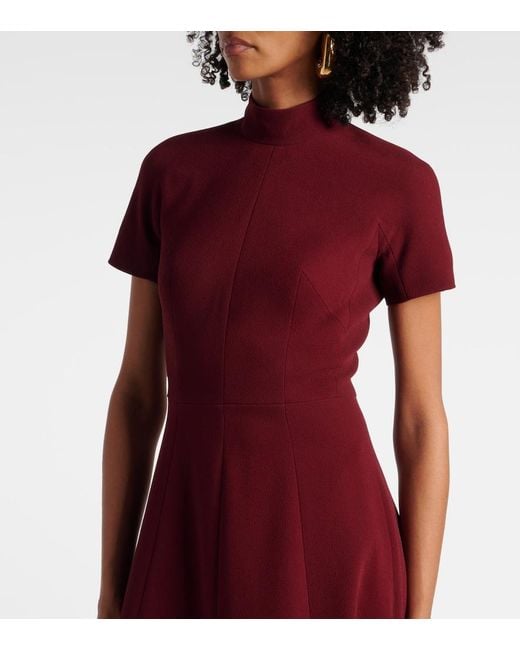 Emilia Wickstead Red Malinda Crepe Gown