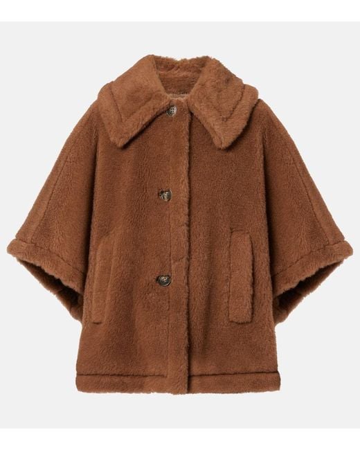 Capa De Tejido Teddy Max Mara de color Brown