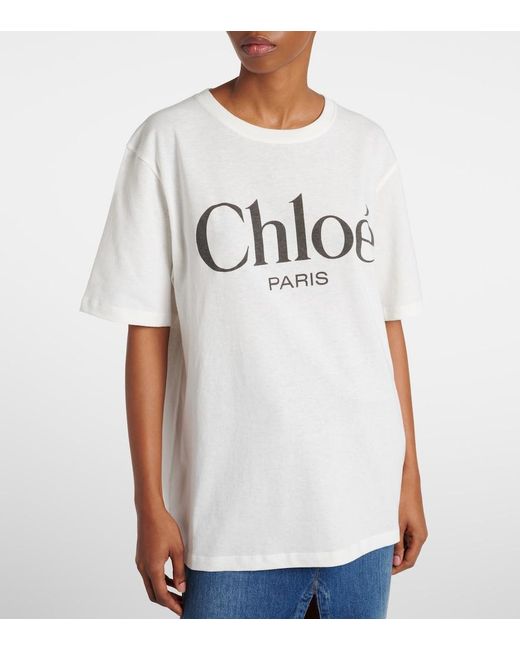 Chloé White Chic Mini T-Shirt For Spring/Summer 2025