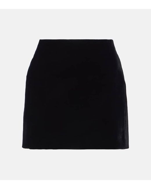 Minigonna in velluto di Wardrobe NYC in Black