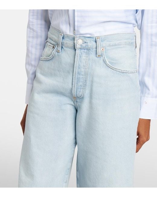Agolde Blue Ramona Denim Bermuda Shorts