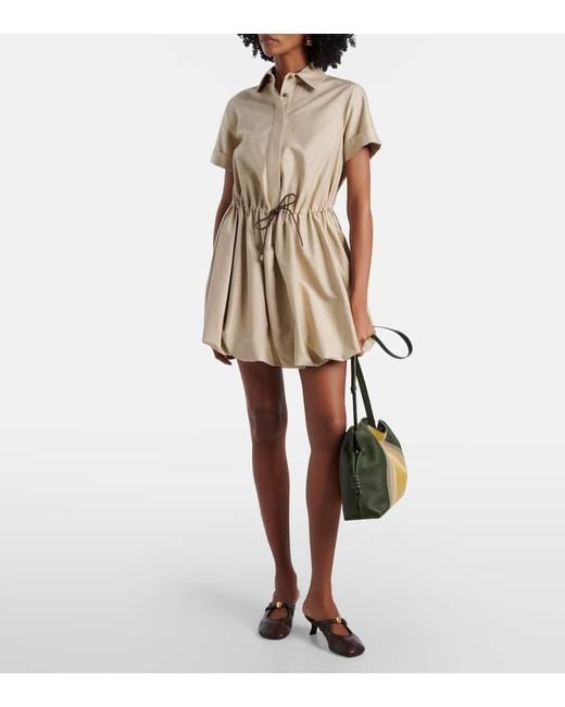 Loewe Green Flamenco Medium Leather And Suede Clutch