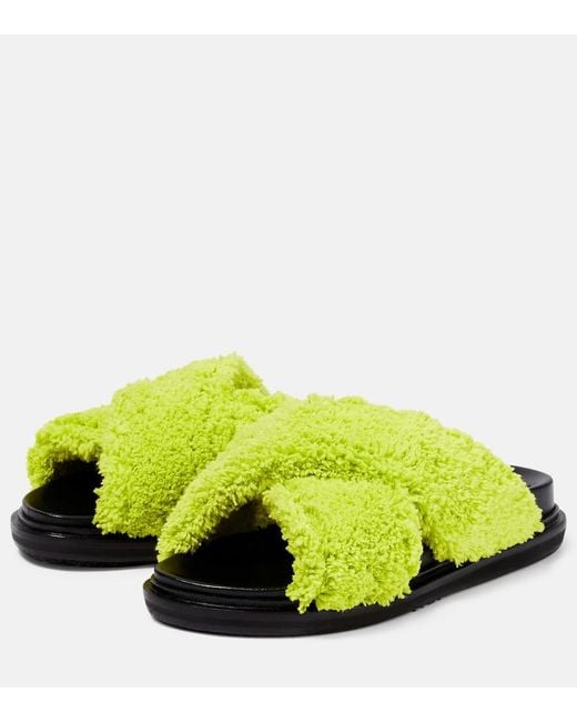Marni Green Terry Slides