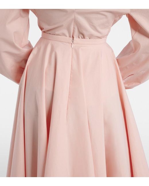 Givenchy Pink Cotton Midi Skirt
