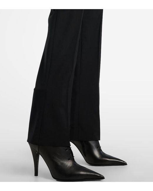 Alexander McQueen Blue Wool Gabardine Suit Pants