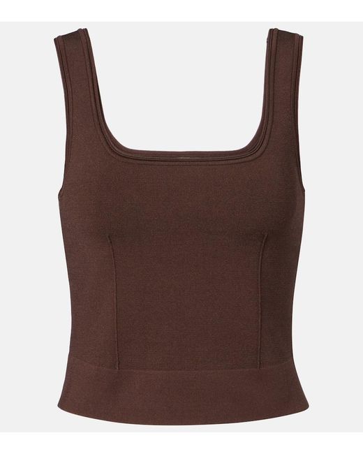 Jonathan Simkhai Brown Ramaina Tank Top
