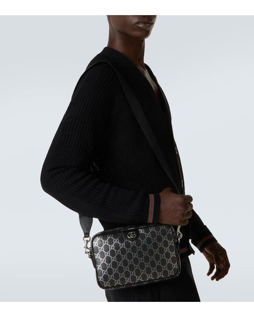 Gucci Messenger Bag Gg Mit Leder in Black für Herren