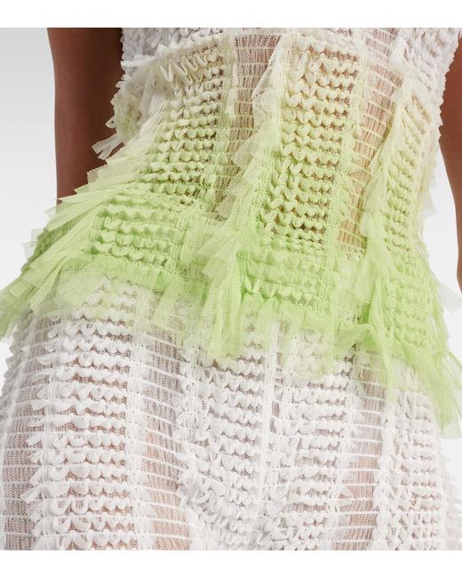 Roberta Einer White Angel Halterneck Top
