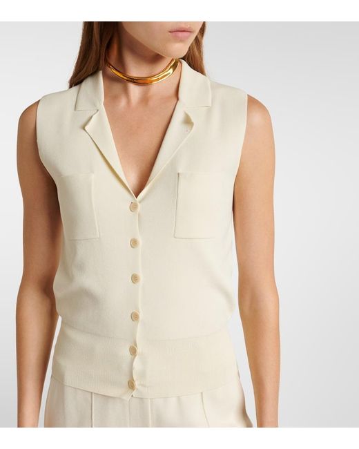 Joseph Natural Knitted Vest