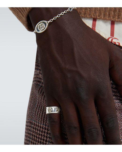 gucci double g ring silver