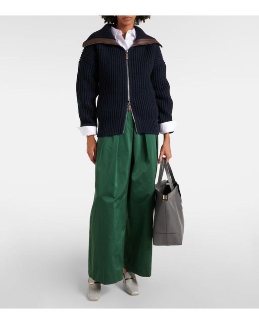 Tod's White Leather Mules