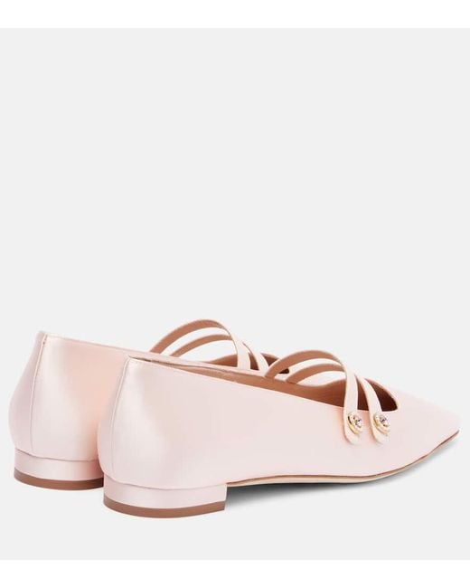 Ballerines Mary Jane Polmana En Satin Manolo Blahnik en coloris Pink