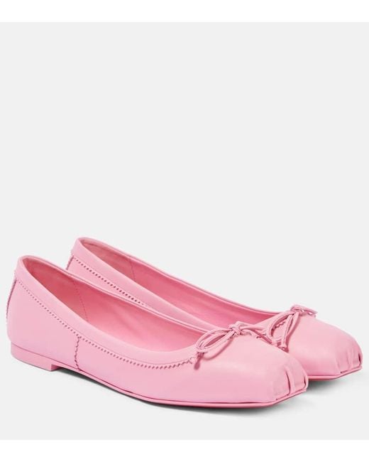 Christian Louboutin Pink Ballerinas Mamadrague Aus Leder