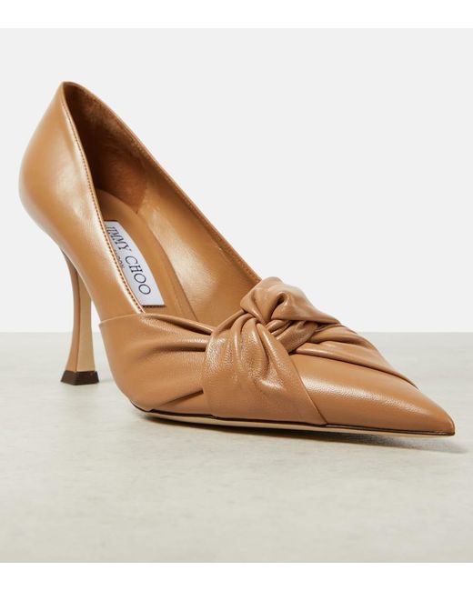 Pumps Hedera 90 di Jimmy Choo in Brown