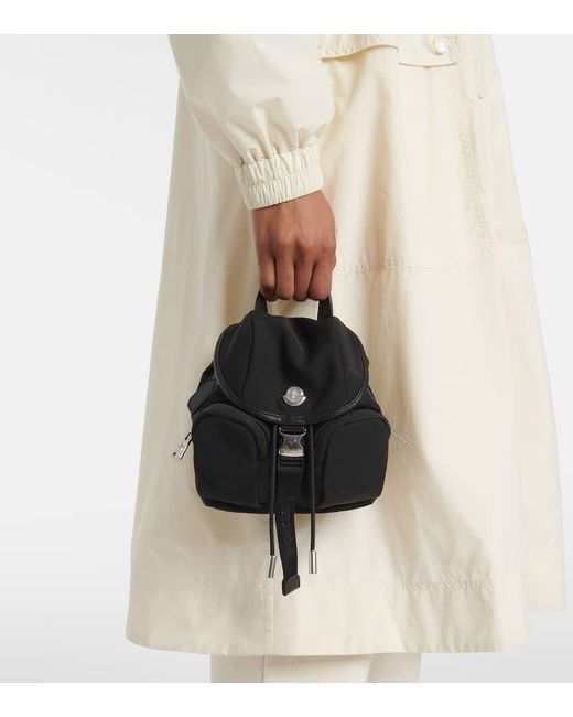 Borsa A Tracolla Trick Mini Con Pelle di Moncler in Black