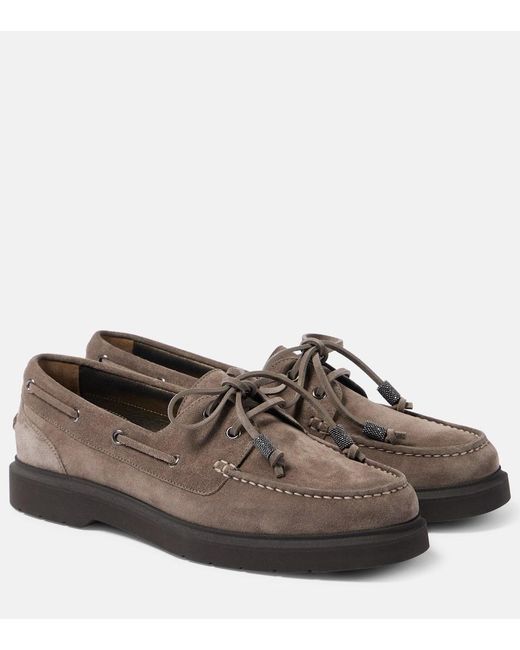 Mocassini Sail di Brunello Cucinelli in Brown