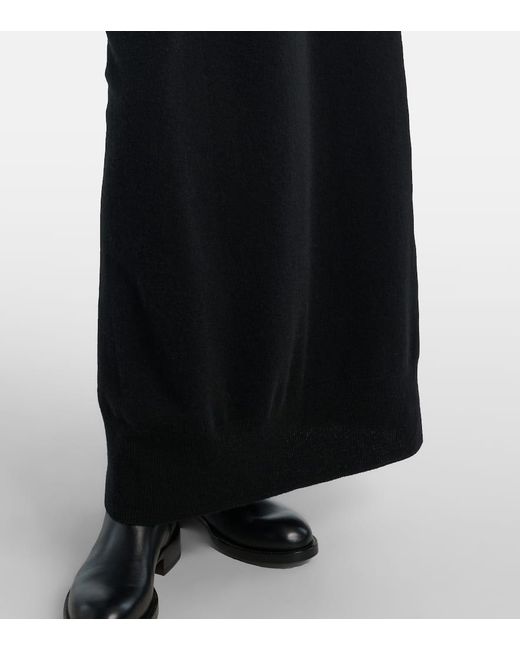 The Row Black Maxikleid Loter Aus Kaschmir