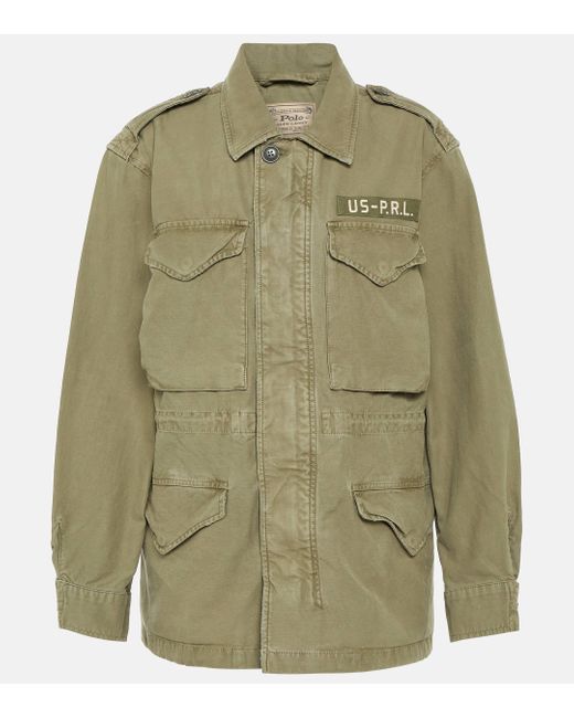 Veste utilitaire en serge de coton Polo Ralph Lauren en coloris Vert | Lyst