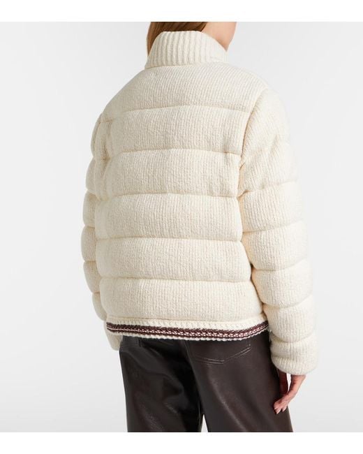 Moncler Natural Cotton Down Jacket