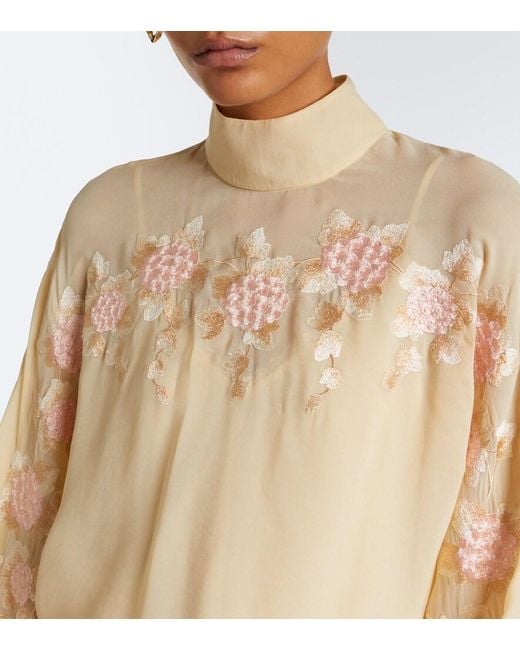 Zimmermann Natural Valiant Embroidered Blouse