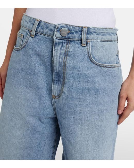 Jeans Capri De Algodon Rohe de color Blue