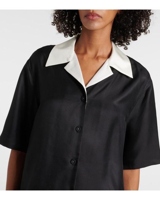 Rohe Black Silk Shirt