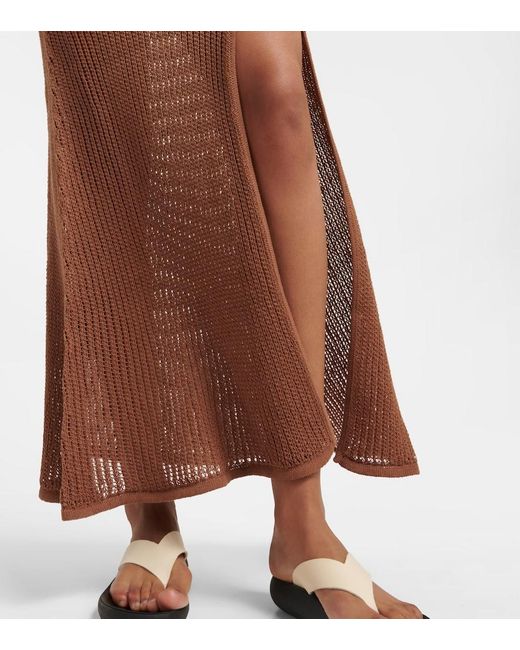Sir Brown Dulcie Cotton-Blend Maxi Dress