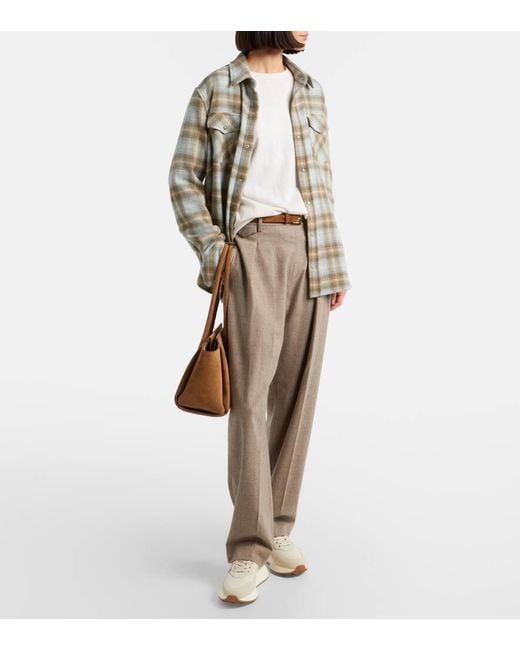 Hogan White H641 Suede Sneakers