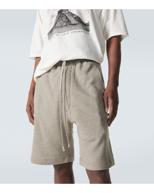 Rick Owens Gray Drkshdw Cotton-Blend Shorts for men