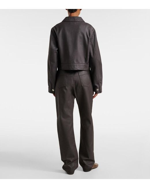 Lemaire Black Cropped Cotton Jacket