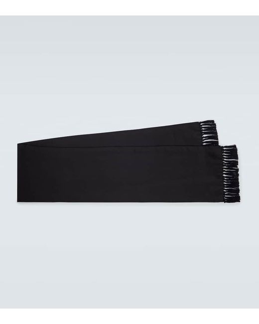 Bufanda De Seda Con Flecos Loro Piana de hombre de color Black