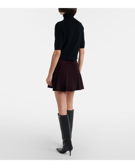 Stouls Red Mila Suede Miniskirt