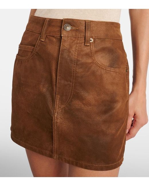 Isabel Marant Brown Kimmy Miniskirt