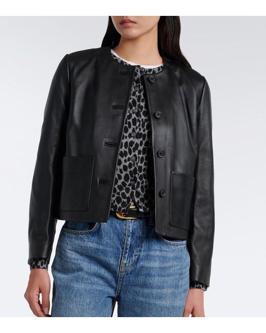 Nili Lotan Black Ophelie Leather Jacket
